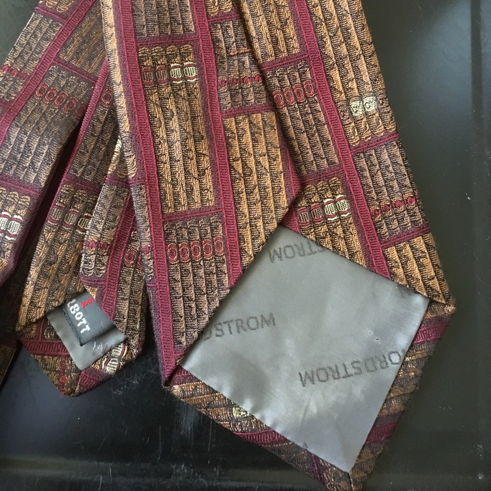 🇺🇸 Vintage Robert Talbott Cigar Nordstrom Tie